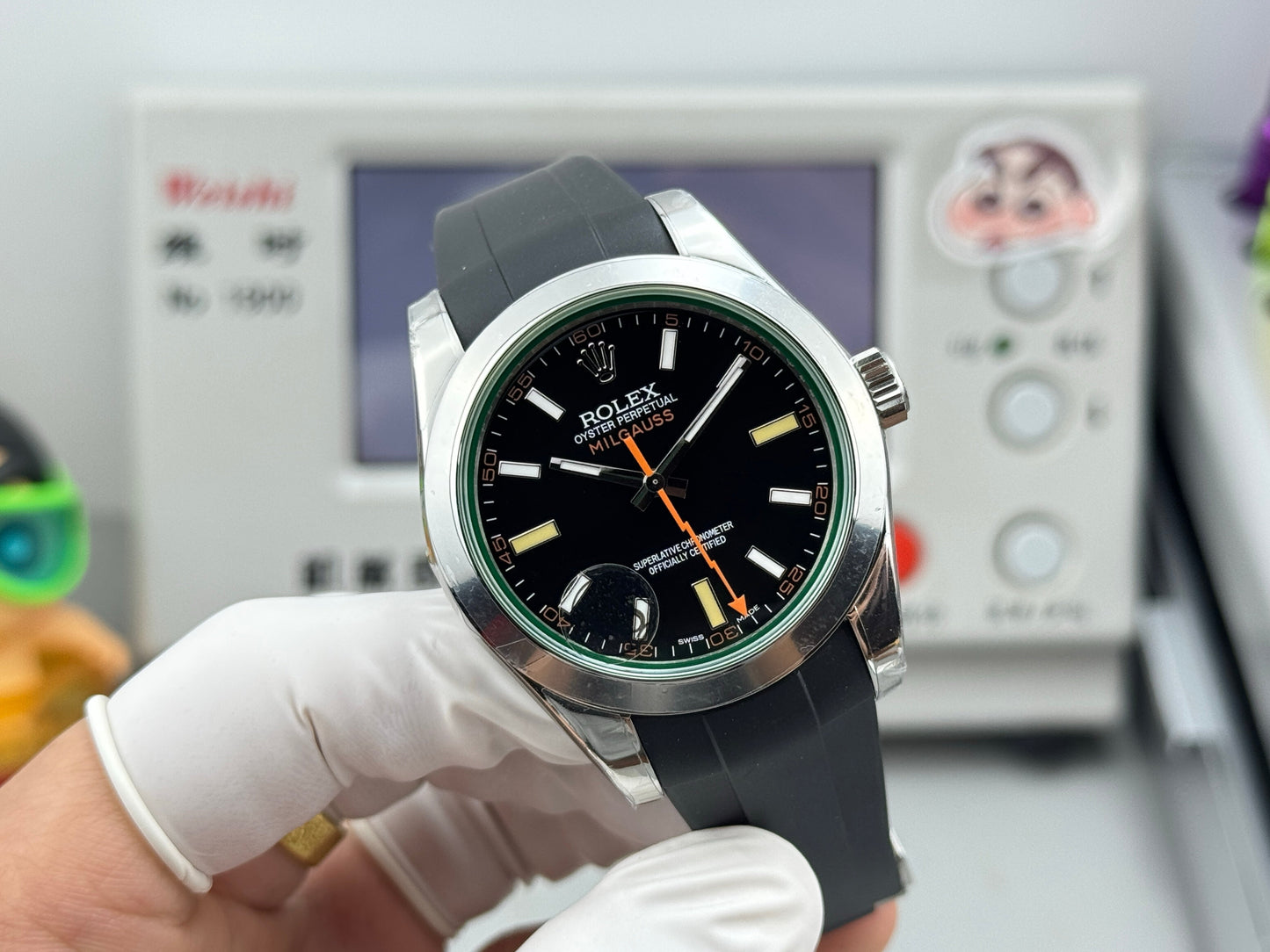 Black- Yellow Orange - Black Rubber - Automatic-3131 - 40mm