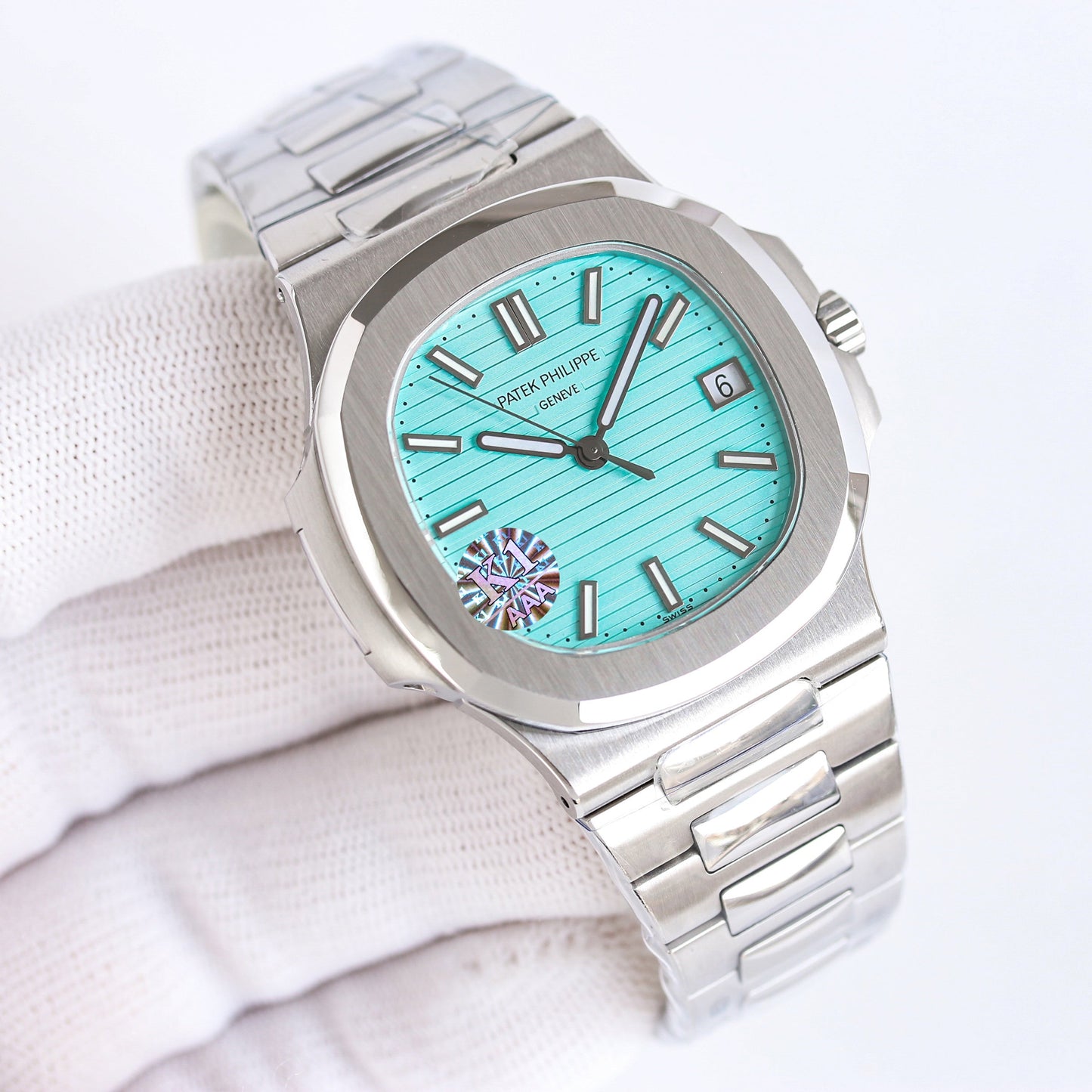 Baby Blue - Ultra-thin - Silver 904L Steel - Automatic 324SC- 40mm