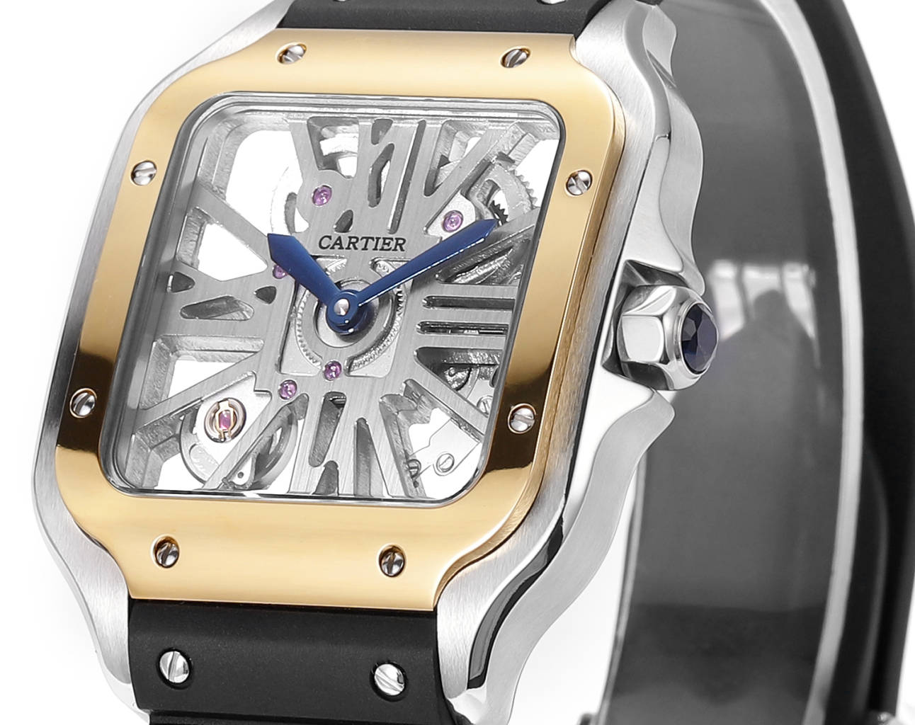 Two hands -Yellow Ultra-thin Hollow - Black 904L Steel - Automatic - 40mm