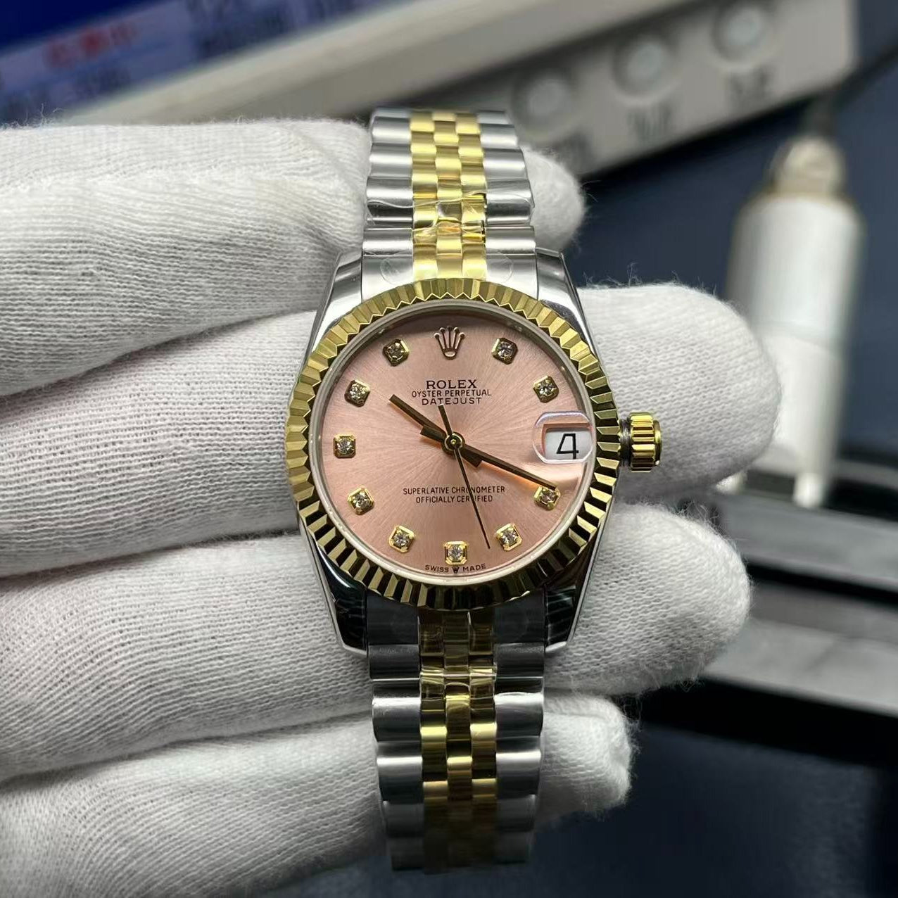 LADY -Pink - Yellow Silver 904L Steel - cal.2671 -Automatic - 31mm