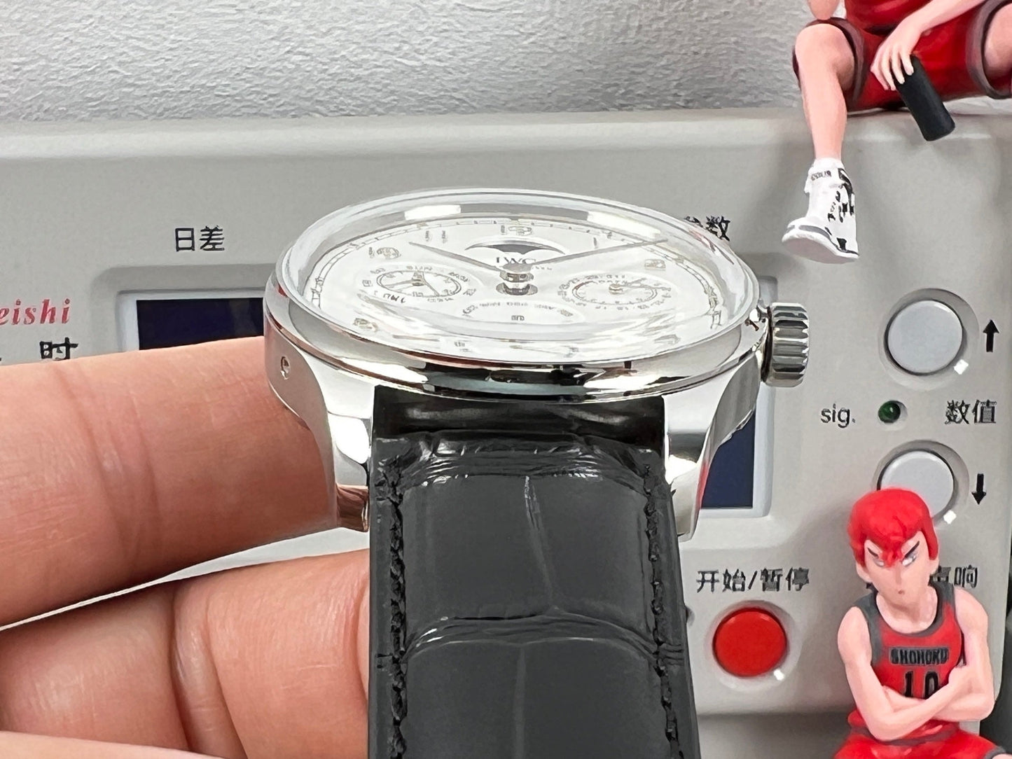 White Silver -Per-Calendar - Black Leather - Automatic - 41mm