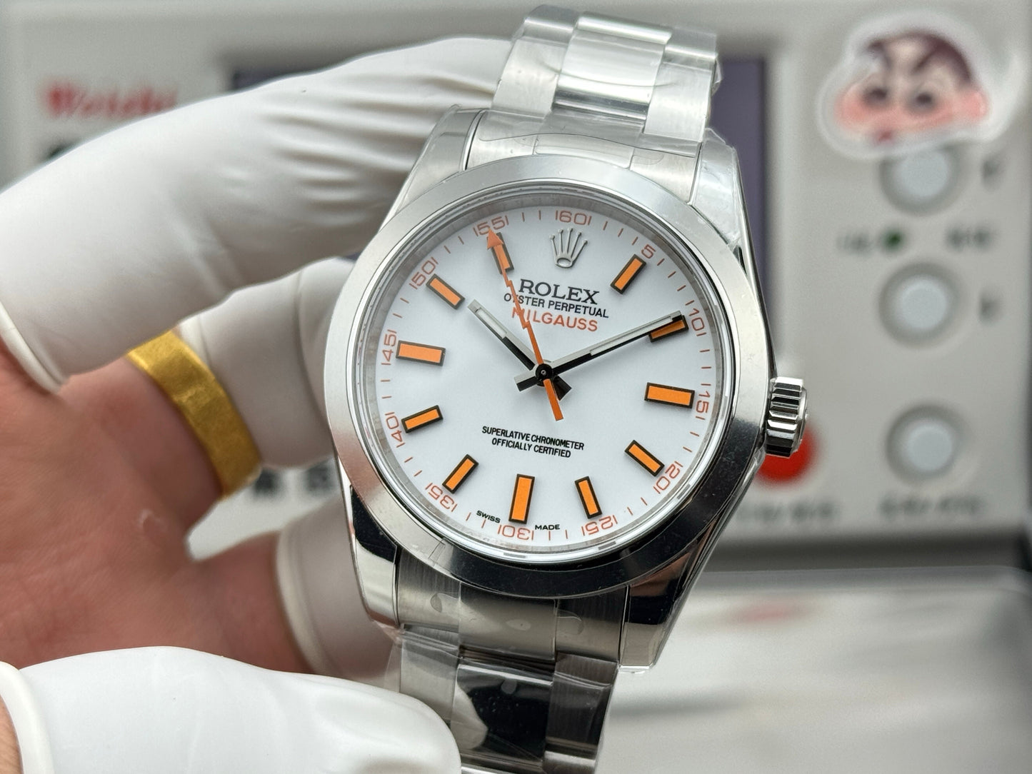 White - Silver Orange - White 904L Steel - Automatic-3131 - 40mm