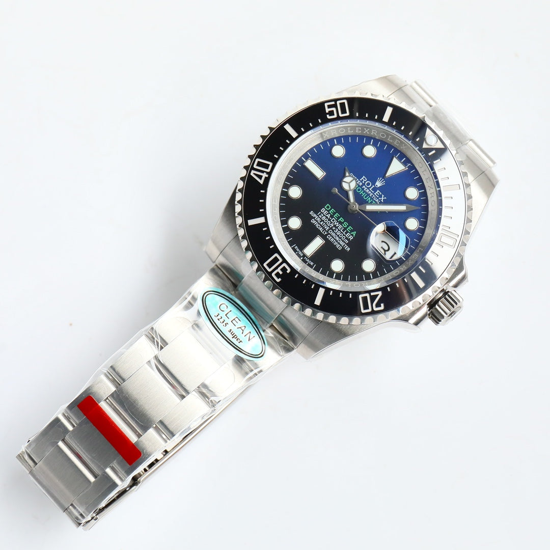 L Size - P-Hunter -Blue Black -White 904L Steel -Automatic- 44mm