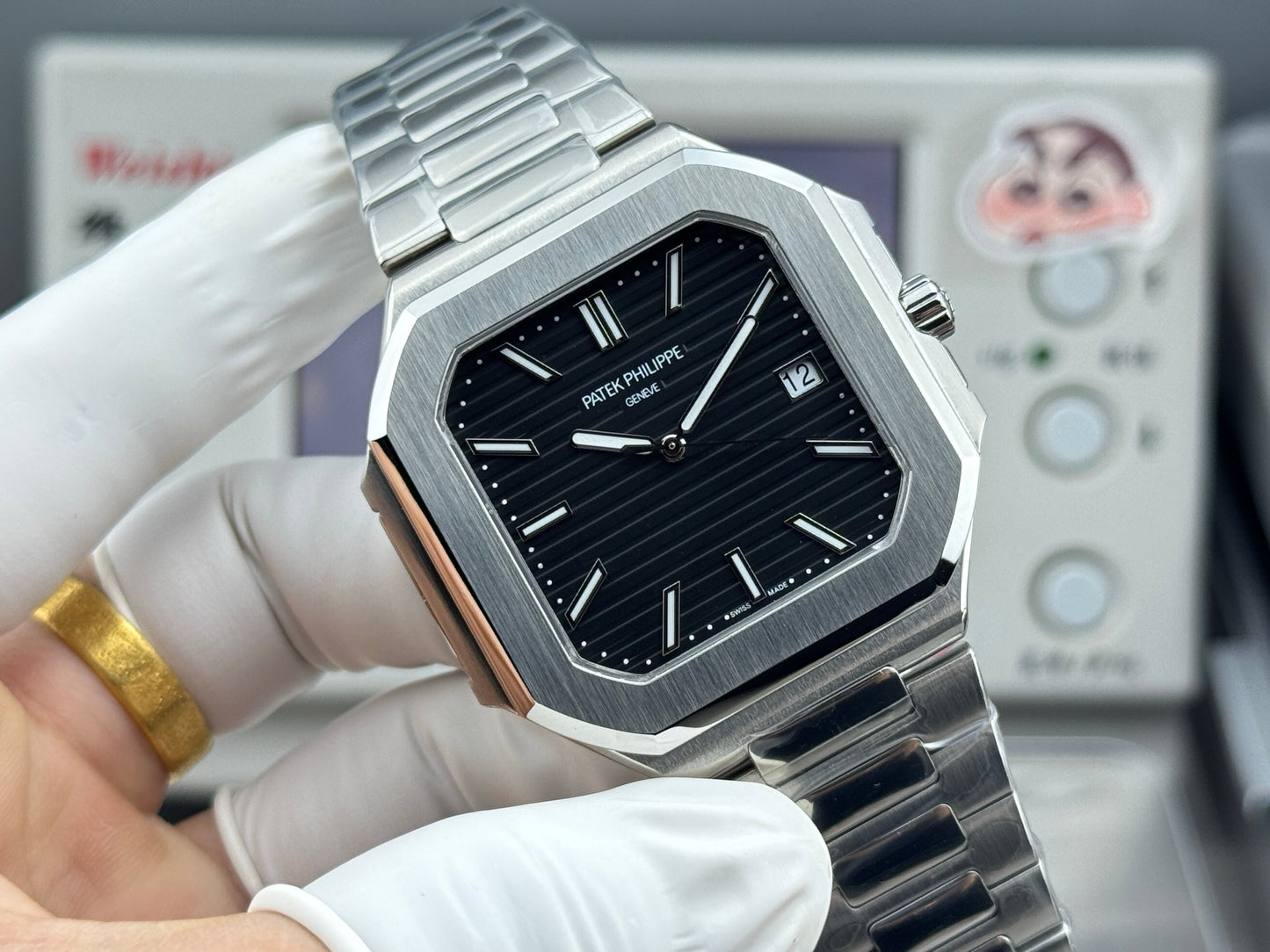 Black Square - Ultra-thin - Silver 904L Steel - Automatic 330SC- 45mm
