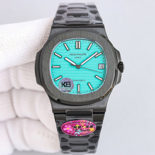 Baby Blue - Ultra-thin - Black 904L Steel - Automatic - 40mm