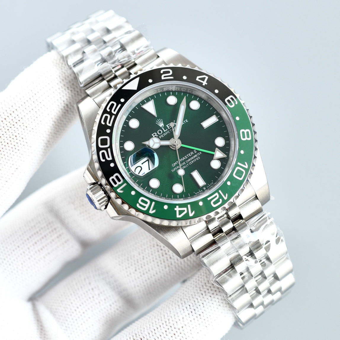 C Factory - Green- Silver 904L Steel -3285 Automatic - 40mm