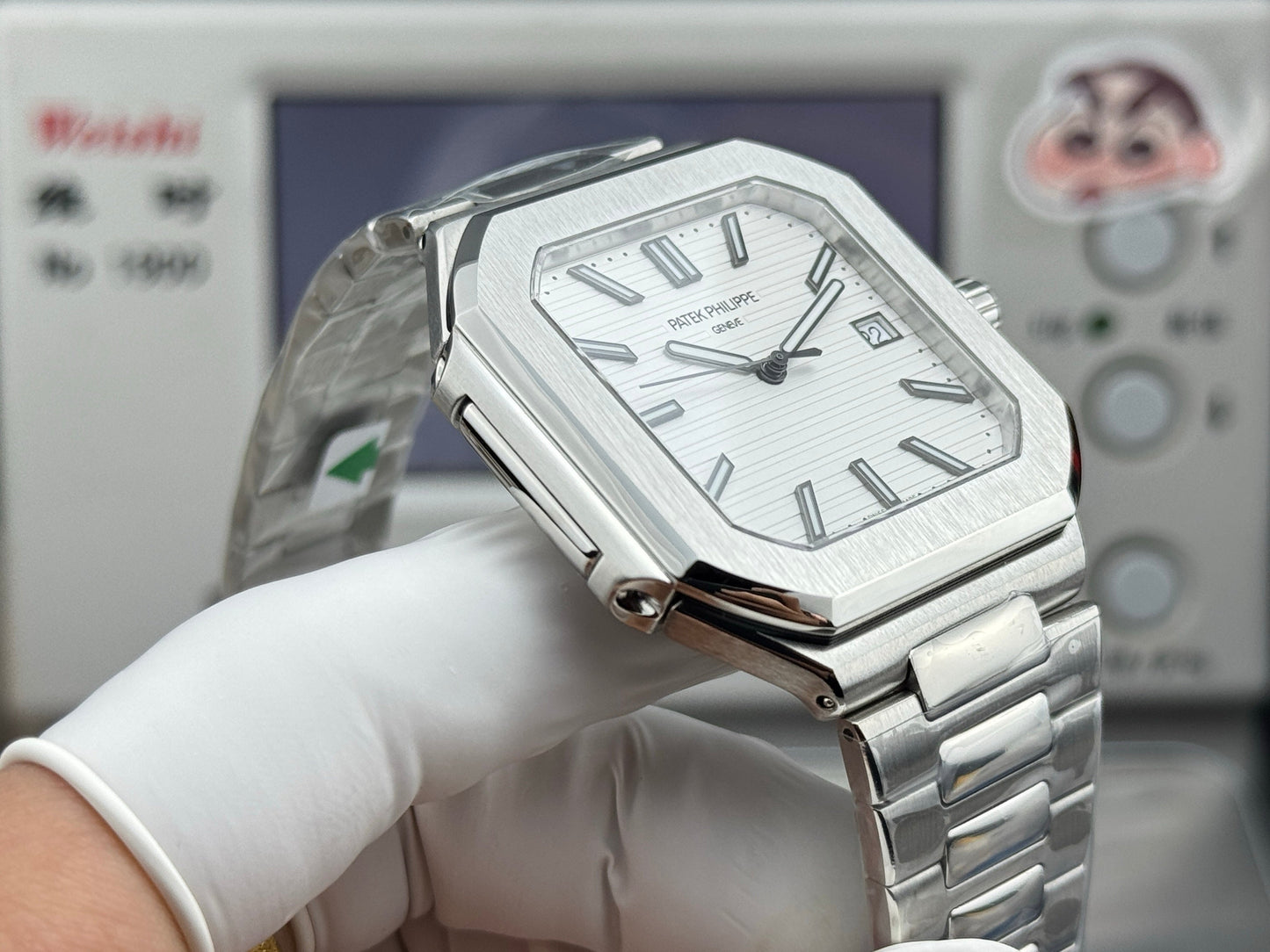 White Square - Ultra-thin - Silver 904L Steel - Automatic 330SC- 45mm