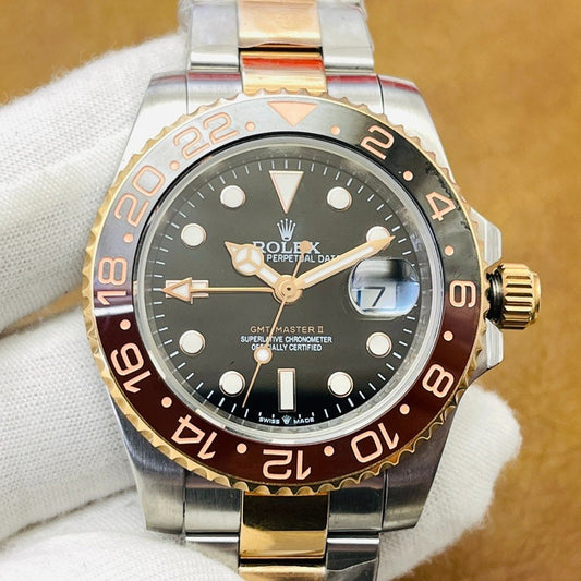 C Factory - Black Wine- Yellow Silver -904L Steel -3285 Automatic - 40mm