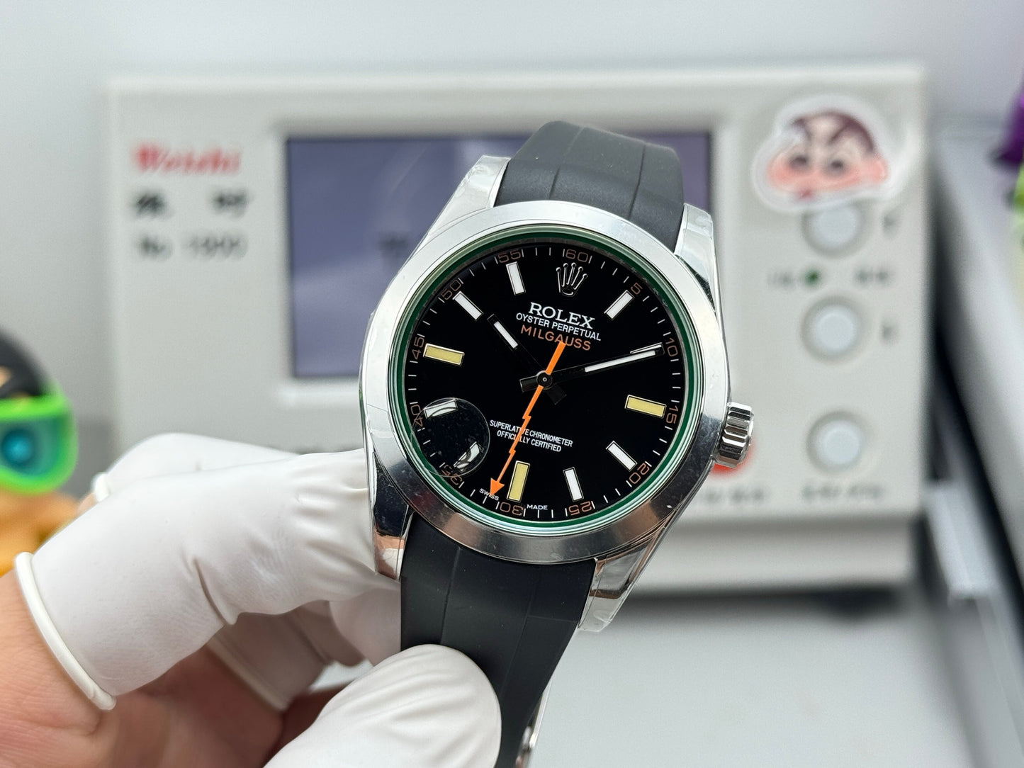 Black- Yellow Orange - Black Rubber - Automatic-3131 - 40mm