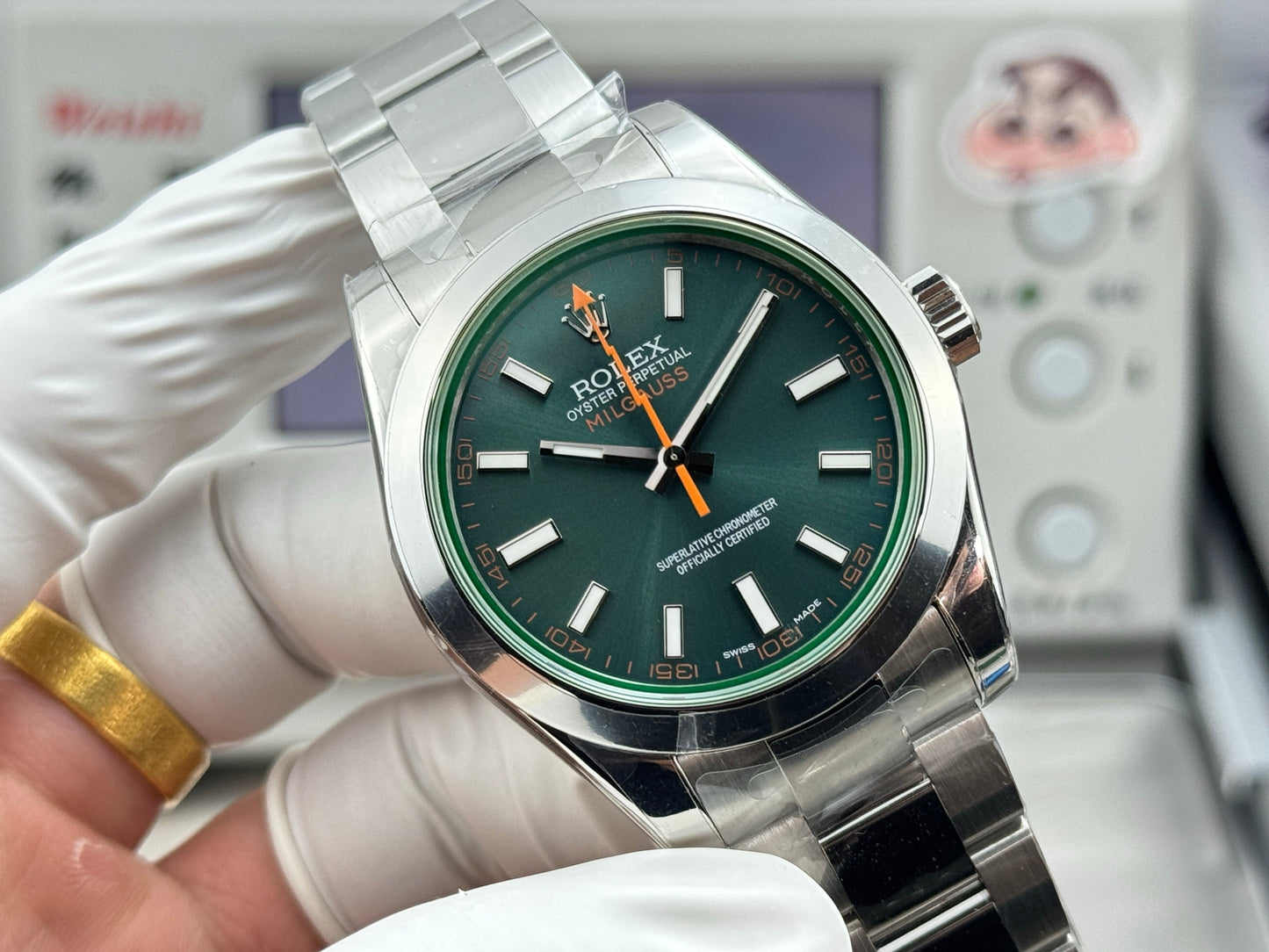 Green - Silver - White 904L Steel - Automatic-3131 - 40mm