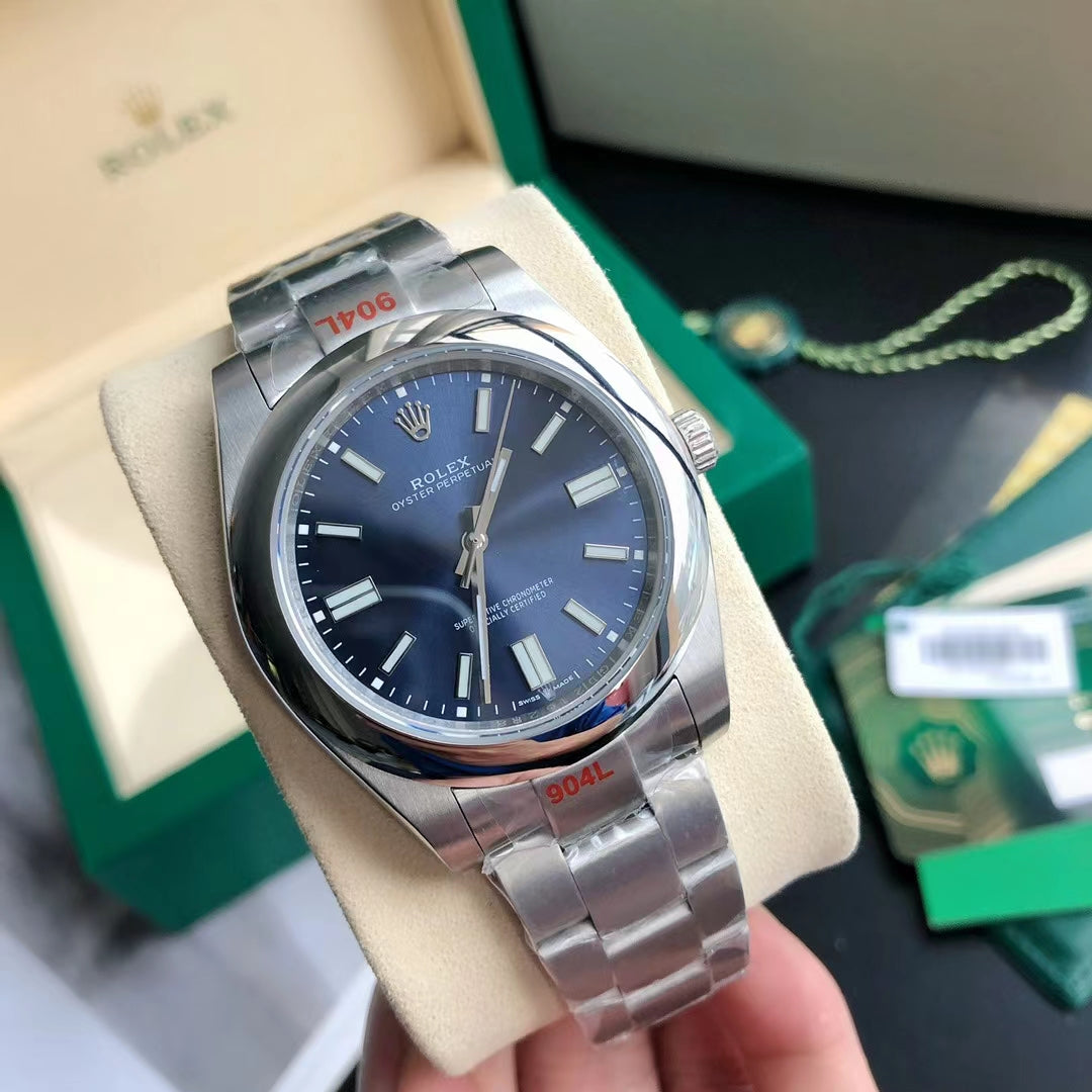 Blue Silver - Steel 904L White - Automatic-41mm/31mm