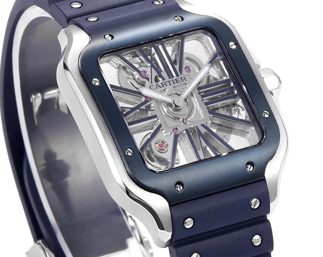Two hands -Ultra-thin Hollow - Blue 904L Steel - Automatic - 40mm