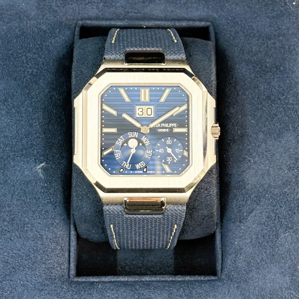 Blue Silver -5822P-  Blue Rubber & Free Strap - Automatic 240- 45mm