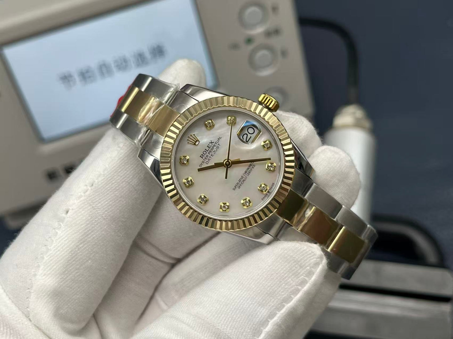 LADY -White Silver- 904L Steel - cal.2671 -Automatic - 31mm