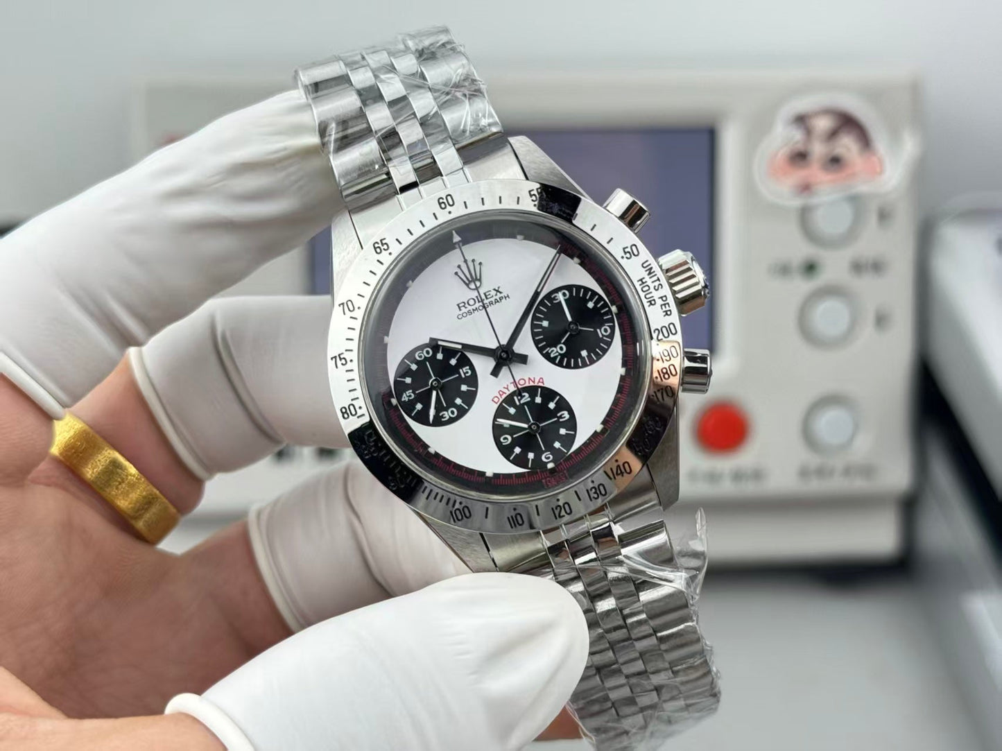 Chronograph -Retro Version -Ultra-light -Black White- 904L Steel- Automatic - 40mm