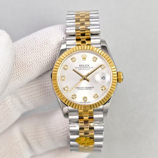 LADY -White - Yellow Silver 904L Steel - cal.2671 -Automatic - 31mm