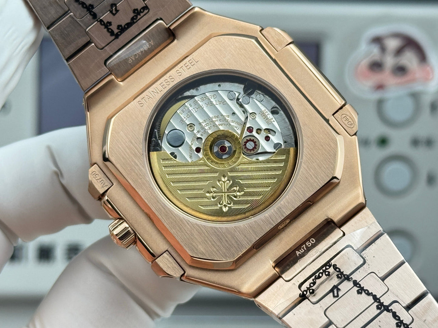 White Square - Ultra-thin - Rosegold 904L Steel - Automatic 330SC- 45mm