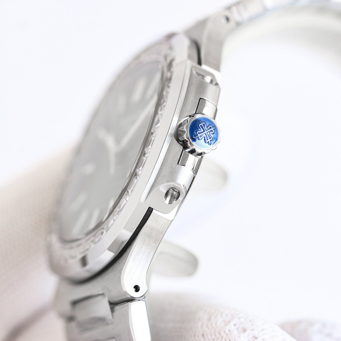 Green - Rhinestones -Ultra-thin - Silver 904L Steel - Automatic 324SC- 40mm