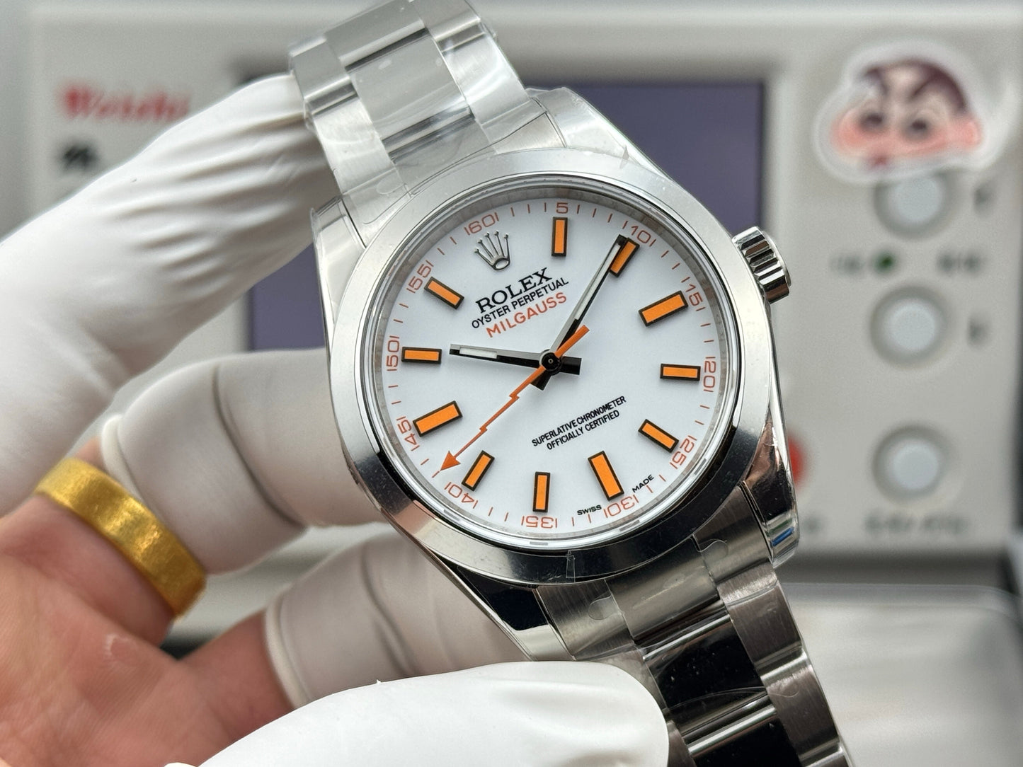 White - Silver Orange - White 904L Steel - Automatic-3131 - 40mm