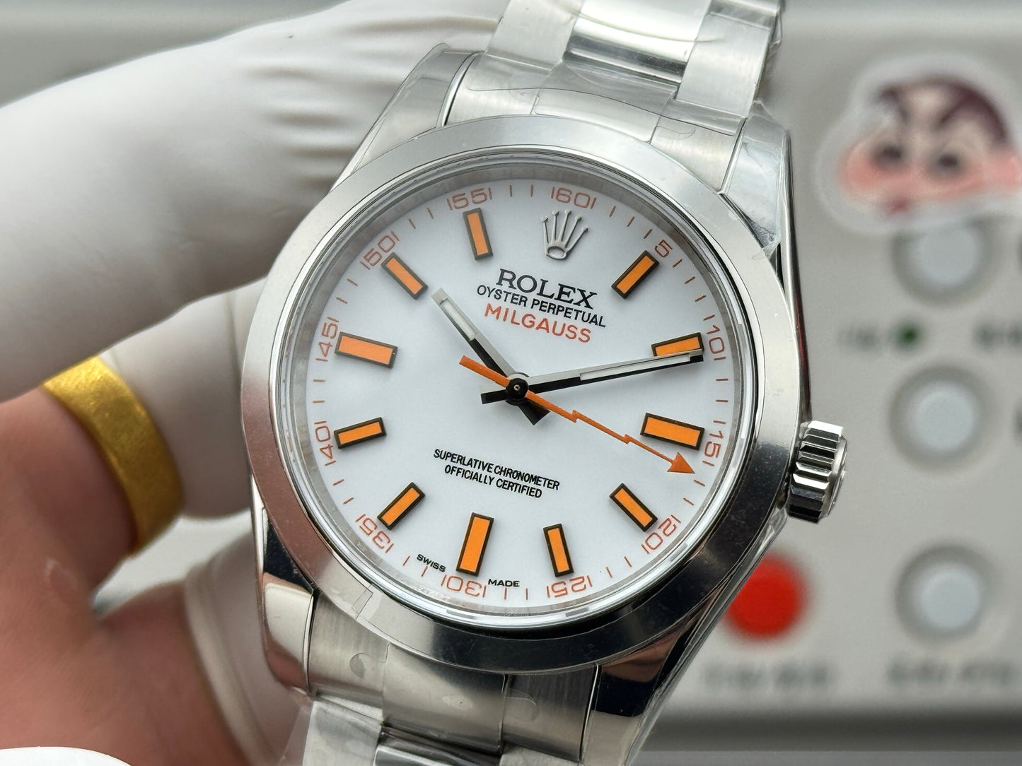 White - Silver Orange - White 904L Steel - Automatic-3131 - 40mm