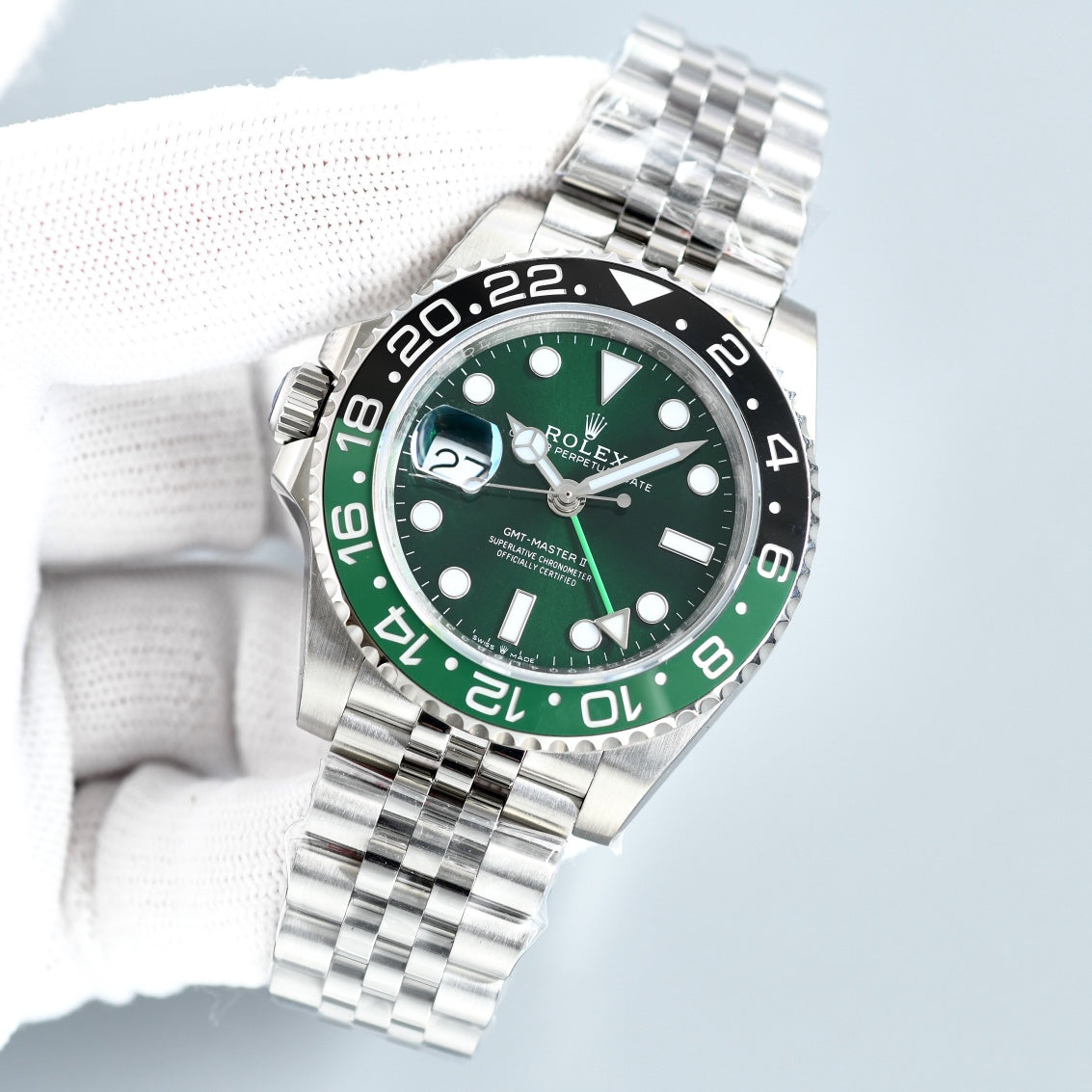 C Factory - Green- Silver 904L Steel -3285 Automatic - 40mm