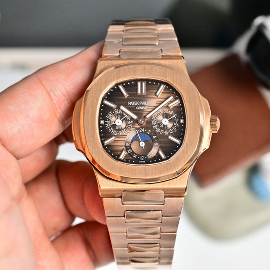Brown - Rosegold Silver 904L Steel - Automatic 240- 40mm