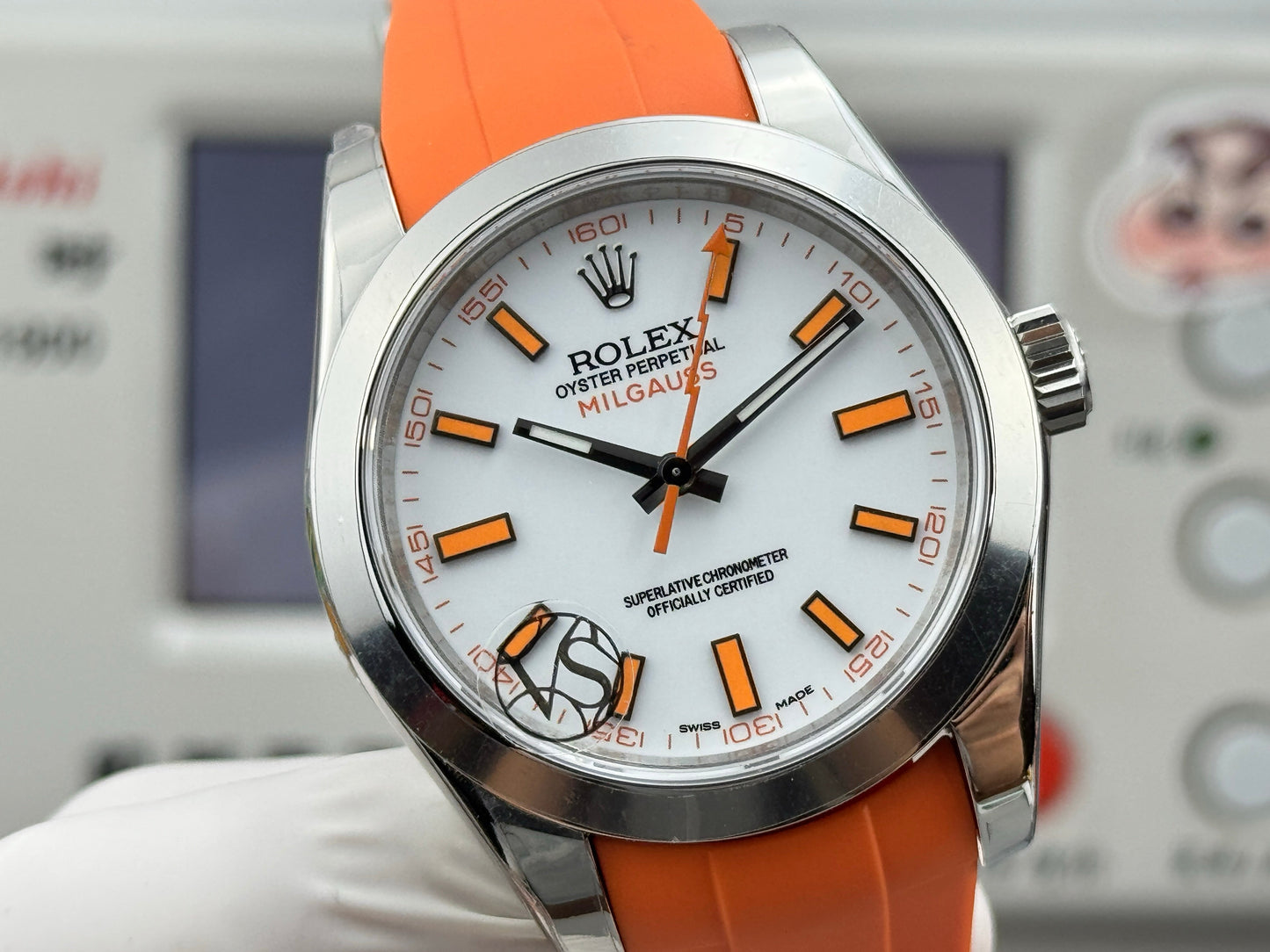 White - Silver Orange - Orange Rubber - Automatic-3131 - 40mm