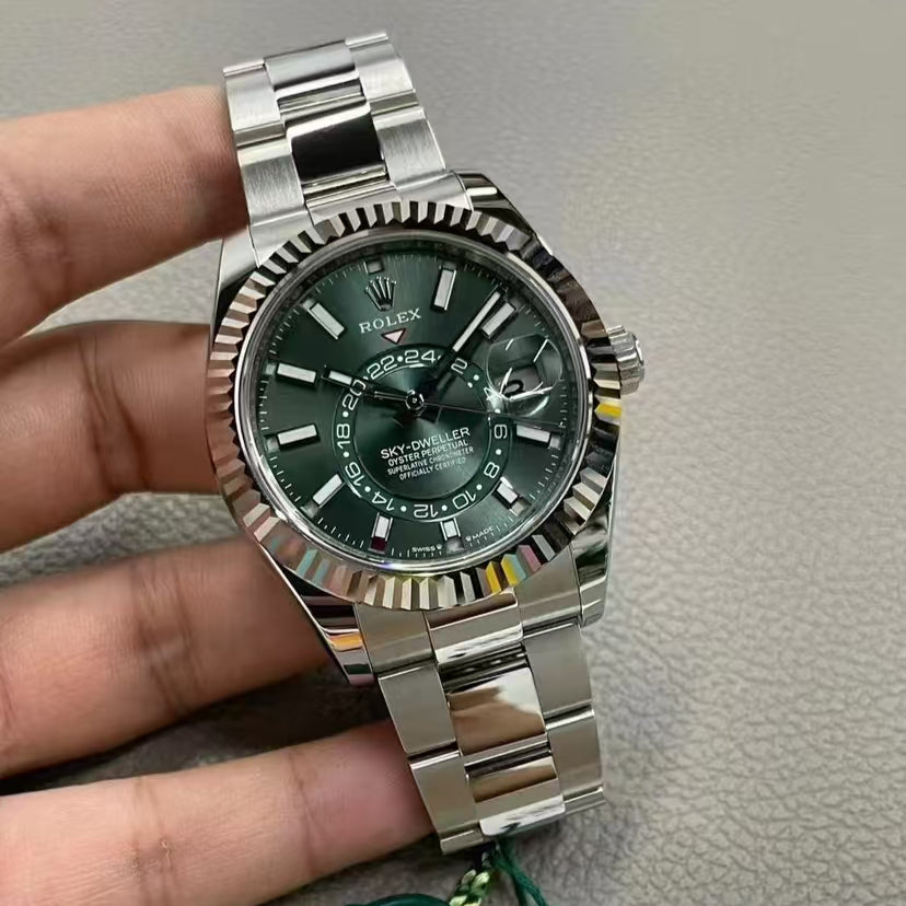 Green Silver - White 904L Steel- Automatic - 42mm