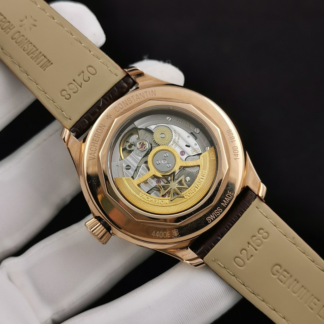 Blue Rosegold - 83520/000R-9909- Brown Leather - Automatic - 40mm
