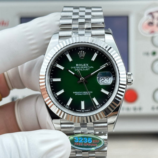 Gradient green - Silver 904L Steel- Automatic - 41mm