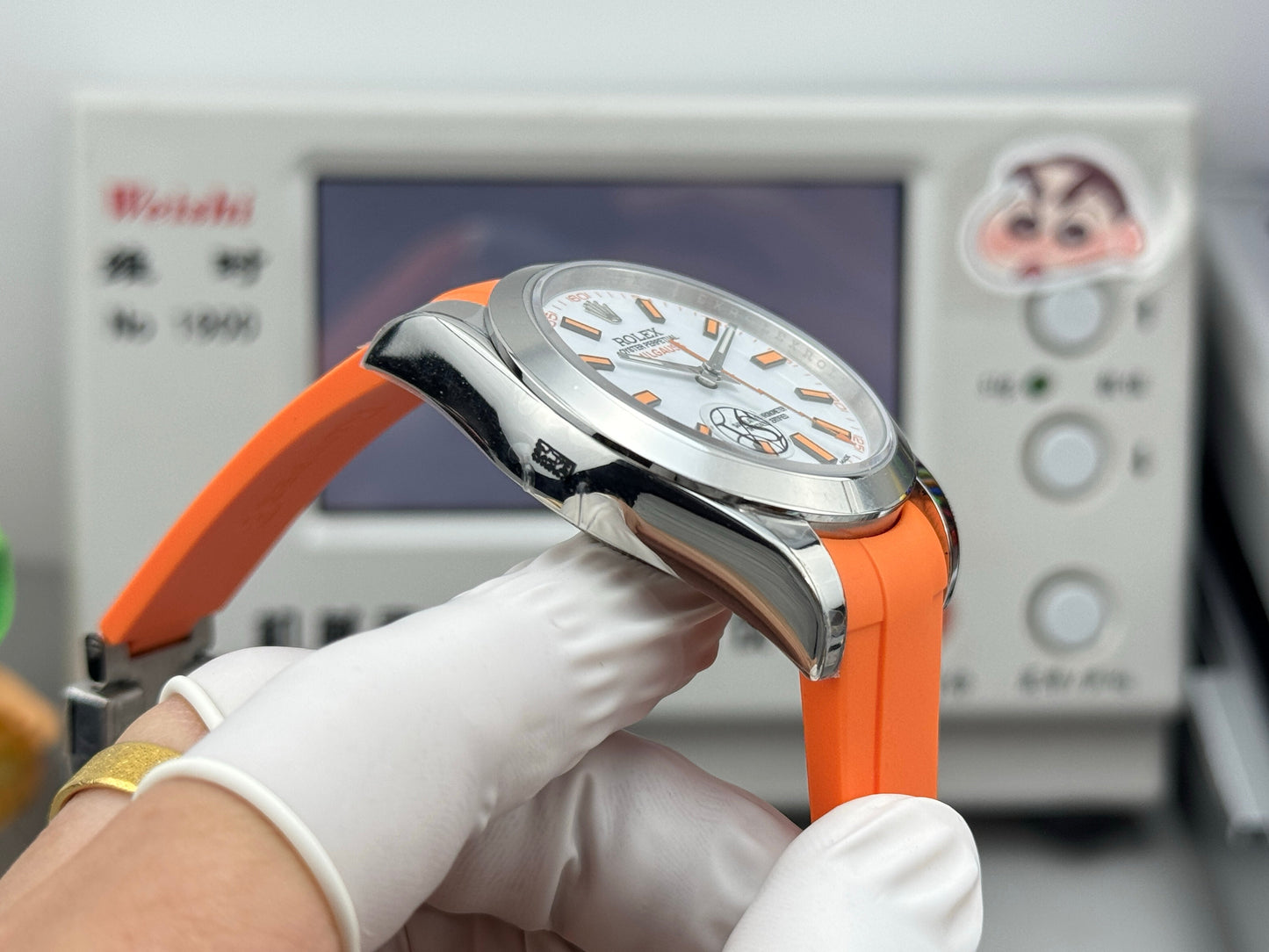 White - Silver Orange - Orange Rubber - Automatic-3131 - 40mm