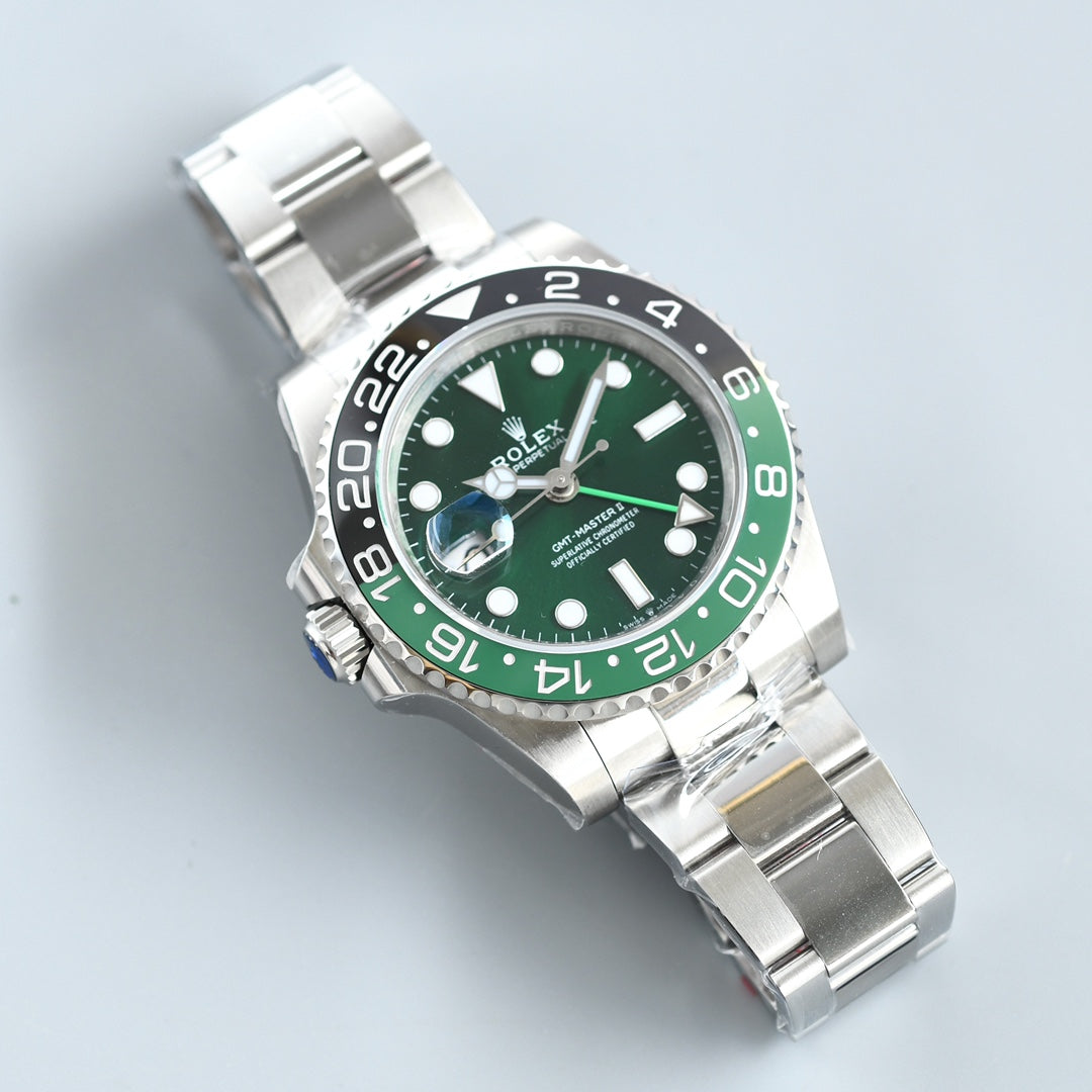 C Factory - Green- Silver 904L Steel -3285 Automatic - 40mm