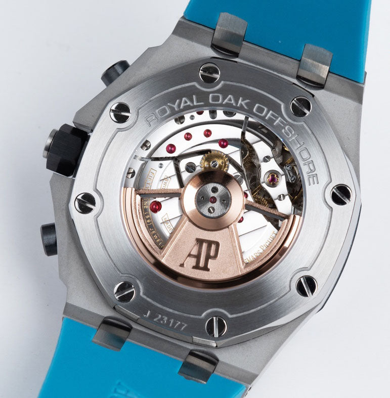 TOP! Blue Silver - Blue Rubber - Automatic - 44mm