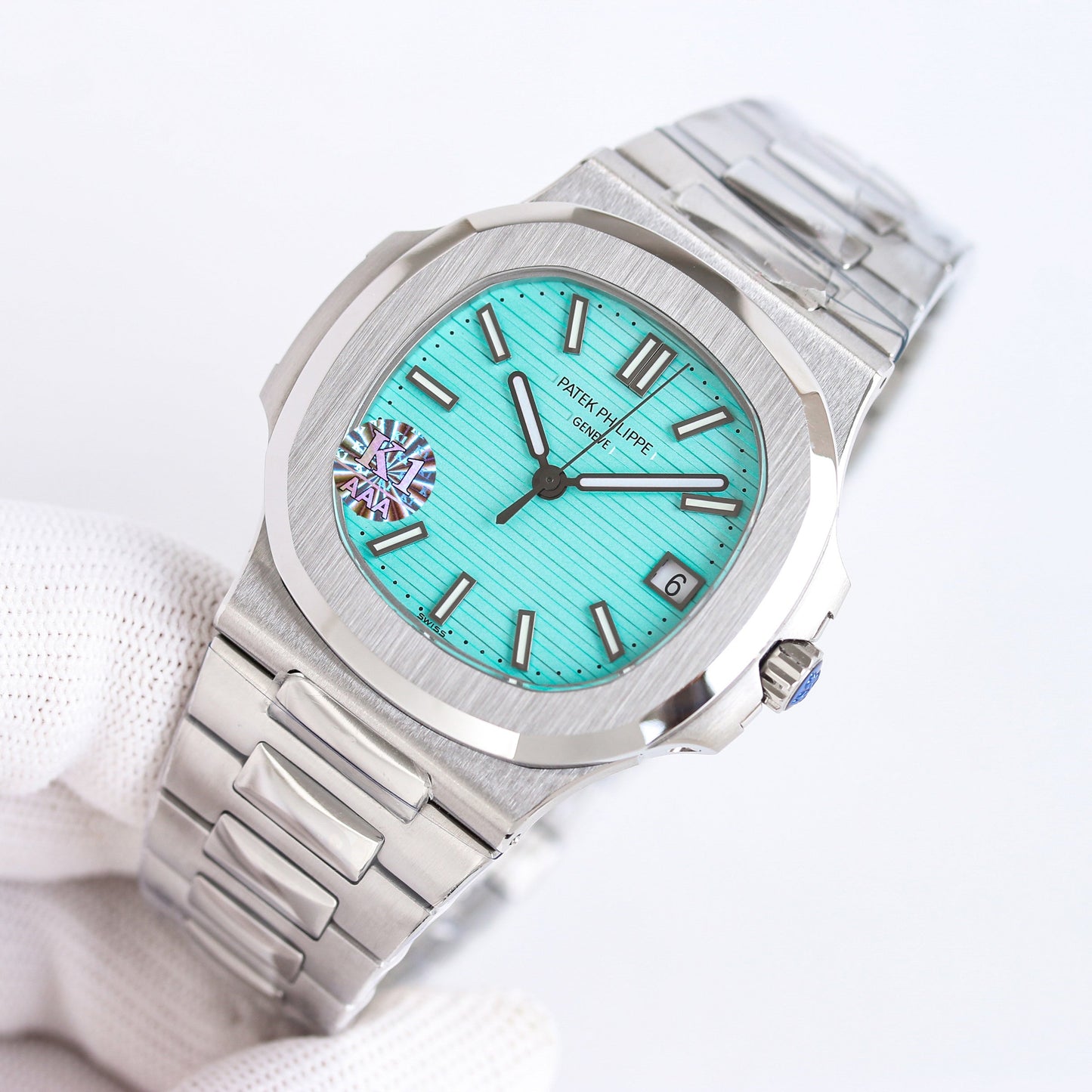 Baby Blue - Ultra-thin - Silver 904L Steel - Automatic 324SC- 40mm