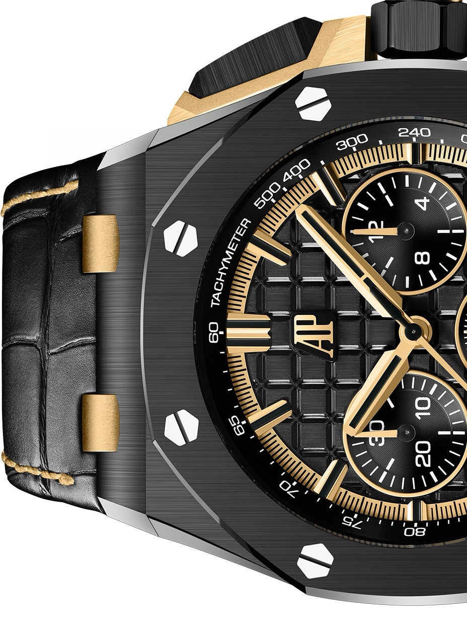 Black Ceramic - Black Leather- Automatic - 43mm
