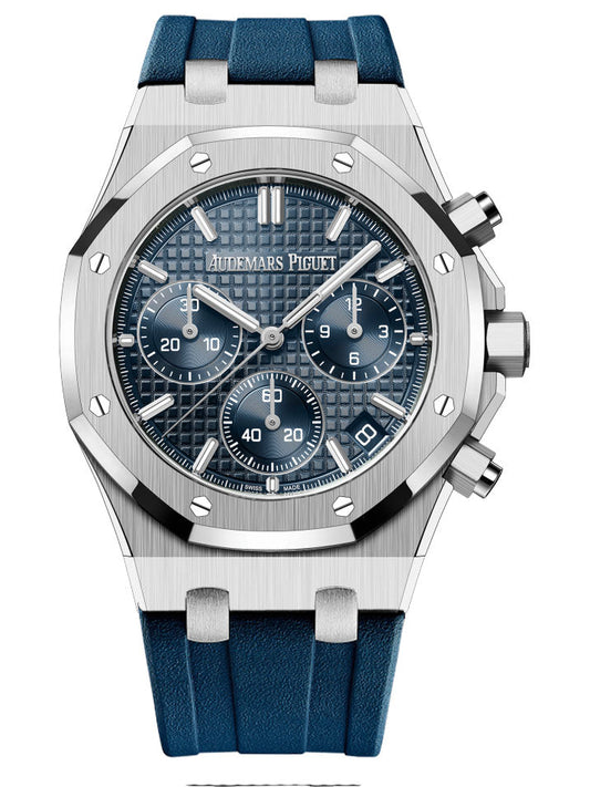 Limited Time Offer! Chronograph- 26240ST - Blue Rubber - Quartz - 41mm