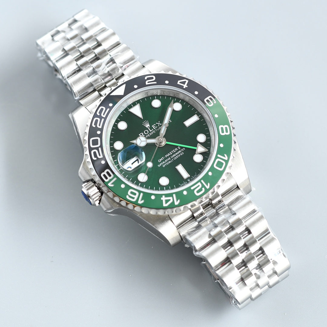 C Factory - Green- Silver 904L Steel -3285 Automatic - 40mm