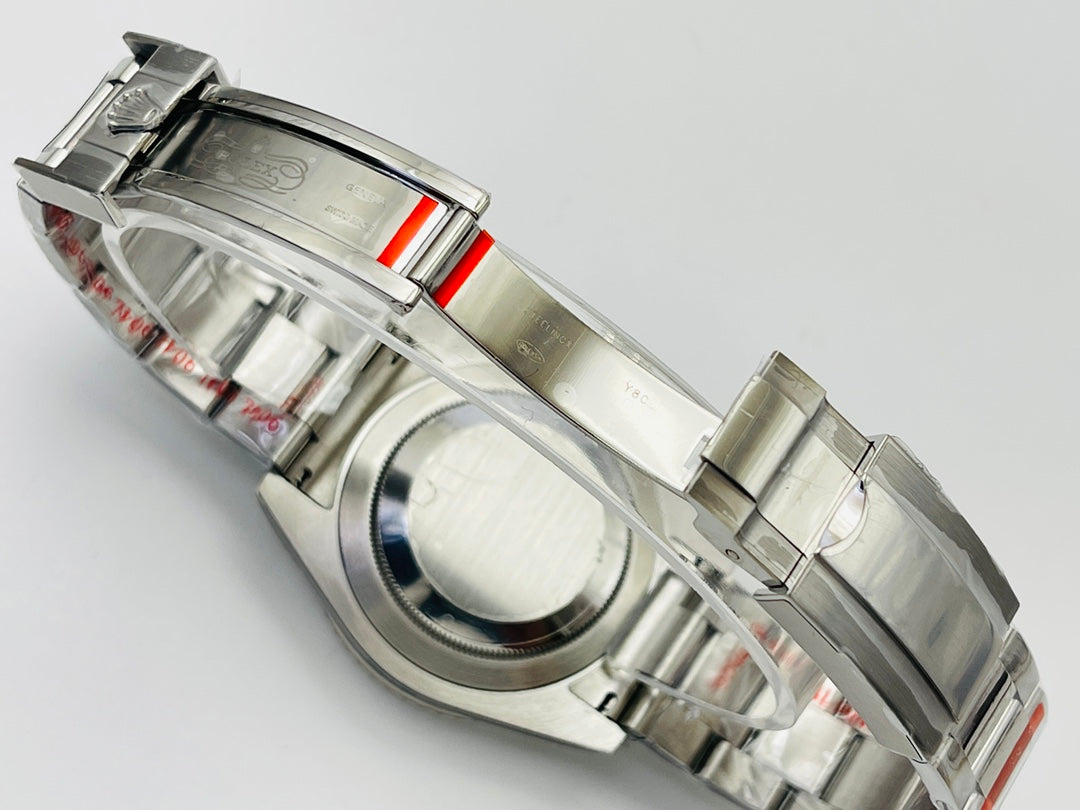 C Factory - Black Bezel - Silver- White 904L Steel - Automatic - 40mm