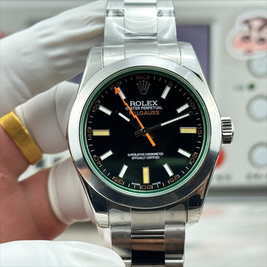 Black- Yellow Orange - White 904L Steel - Automatic-3131 - 40mm