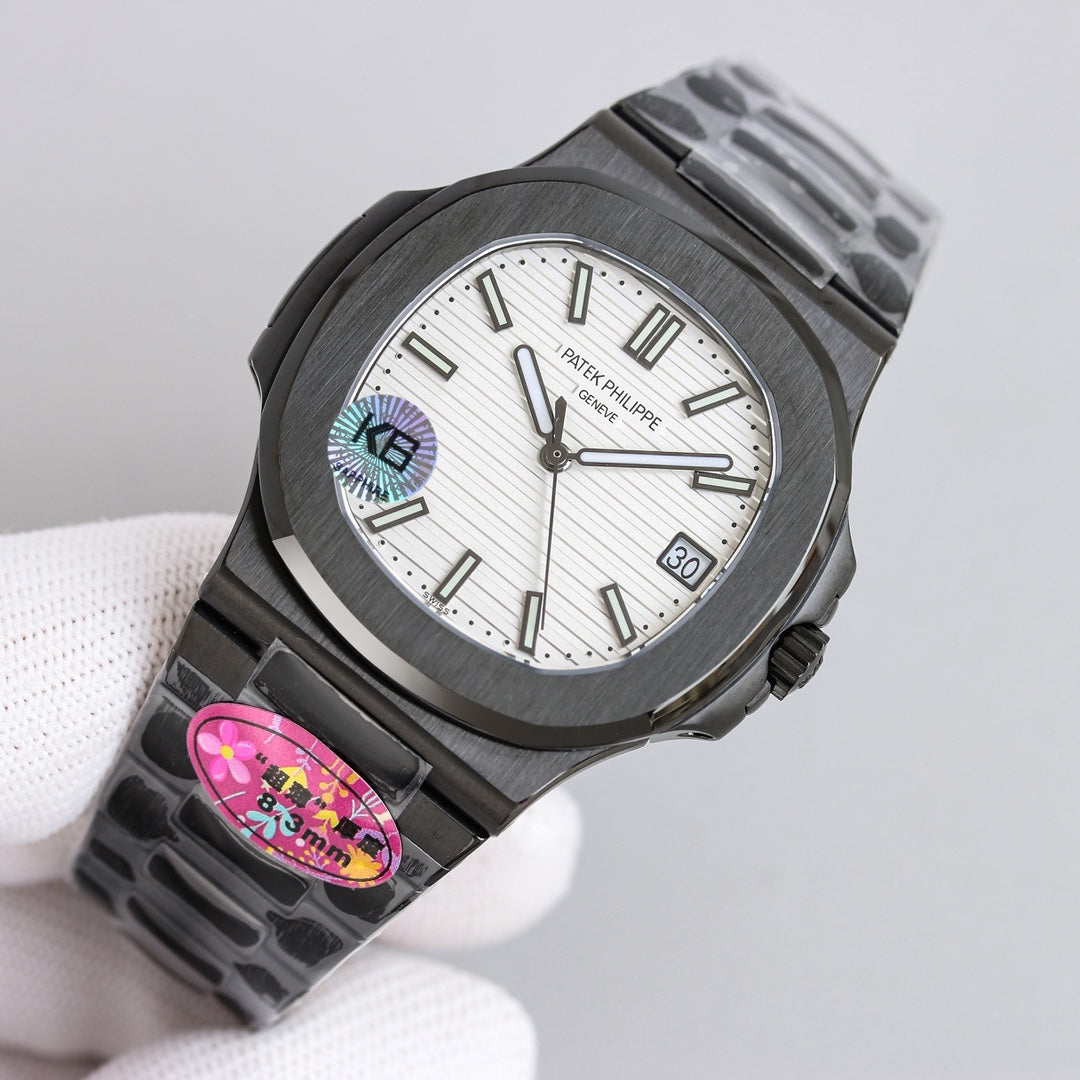 White - Ultra-thin - Black 904L Steel - Automatic - 40mm