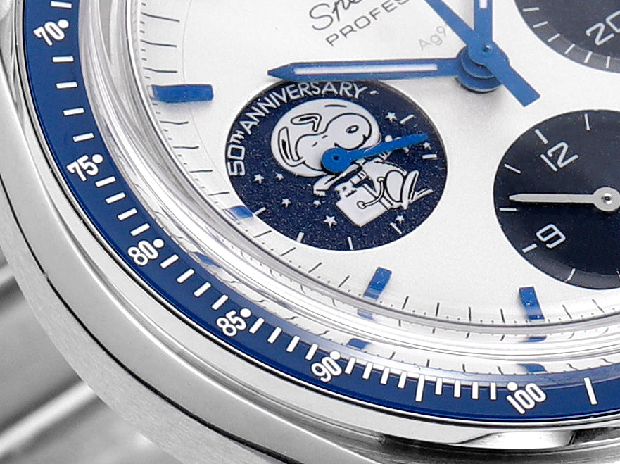 White Ceramic - Silver 904L Steel- Chronograph - Manual winding - 42mm