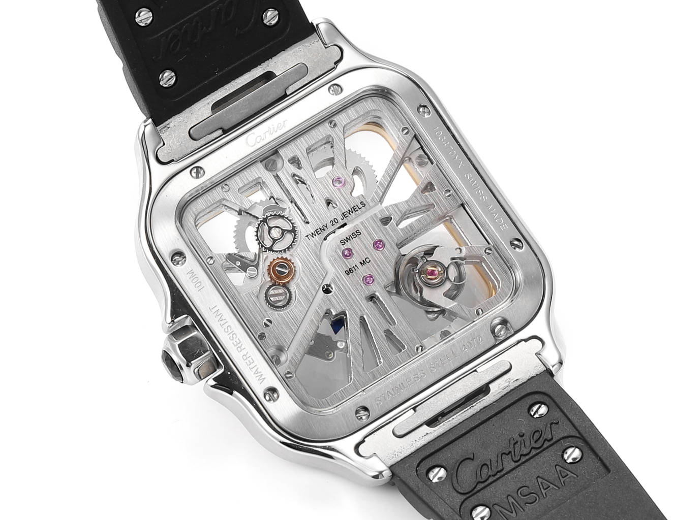 Two hands -Yellow Ultra-thin Hollow - Black 904L Steel - Automatic - 40mm