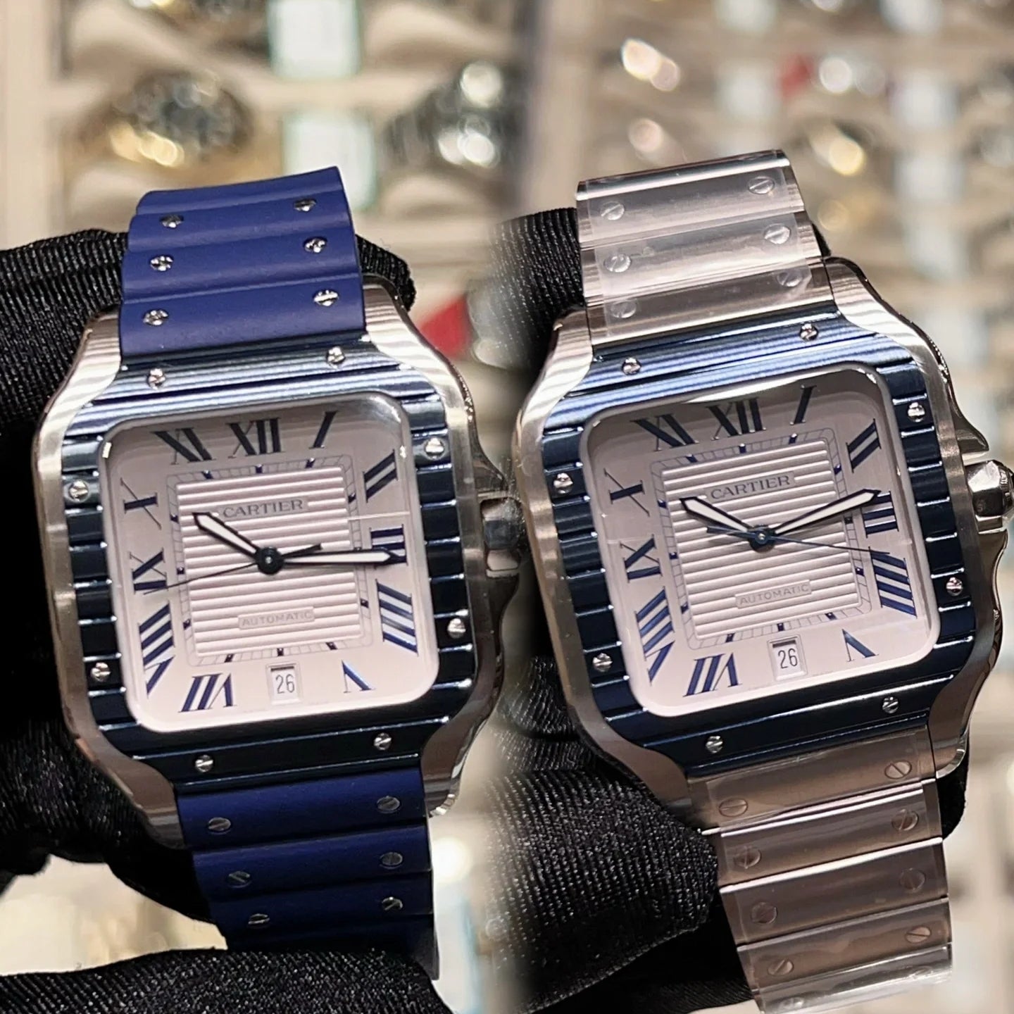 White Blue - Blue Rubber/White 904L Steel - Automatic - 47*40mm