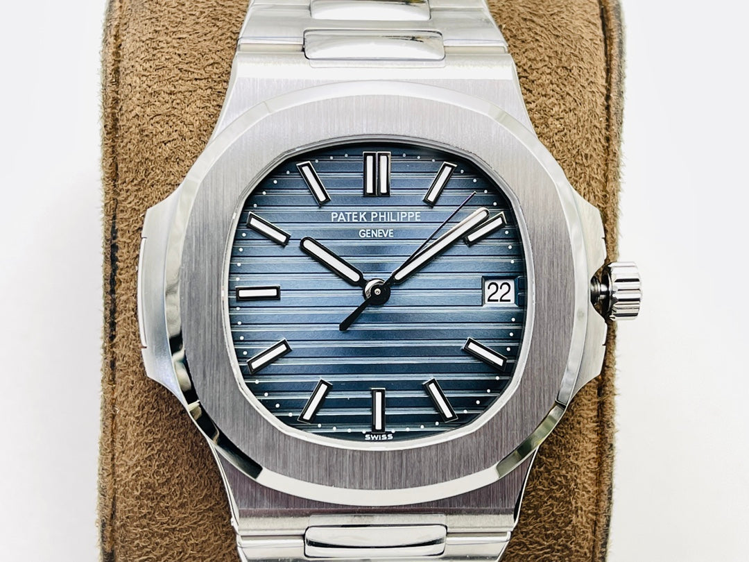 Blue - Ultra-thin - Silver 904L Steel - Automatic 324SC- 40mm