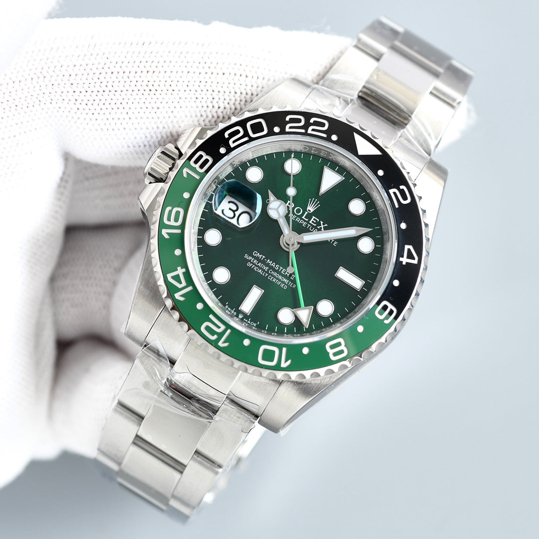 C Factory - Green- Silver 904L Steel -3285 Automatic - 40mm
