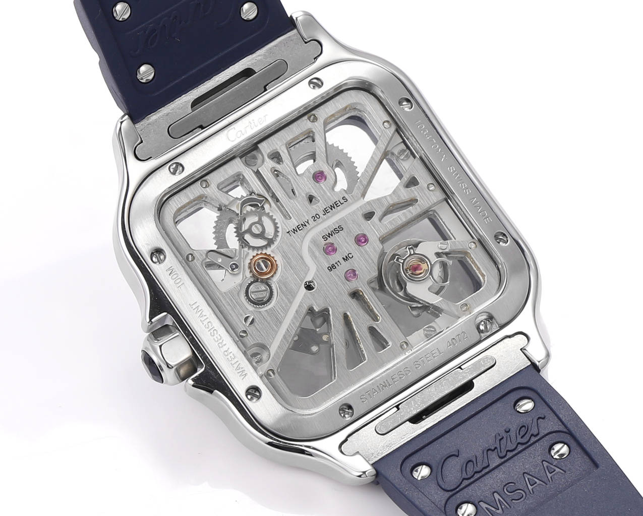 Two hands -Ultra-thin Hollow - Blue 904L Steel - Automatic - 40mm