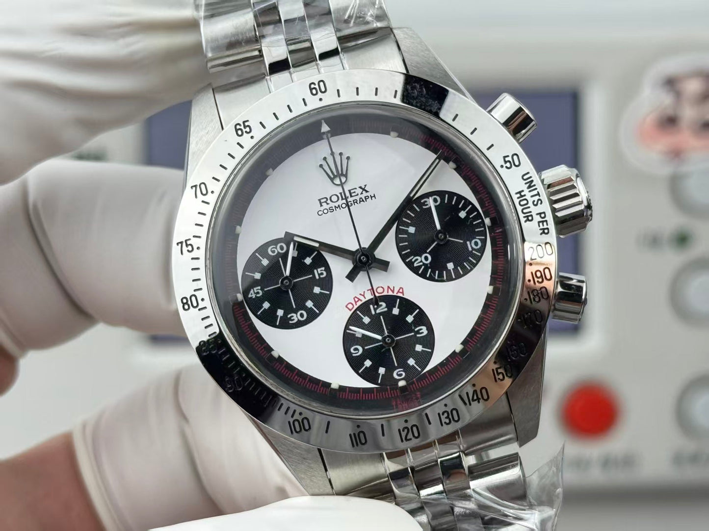 Chronograph -Retro Version -Ultra-light -Black White- 904L Steel- Automatic - 40mm