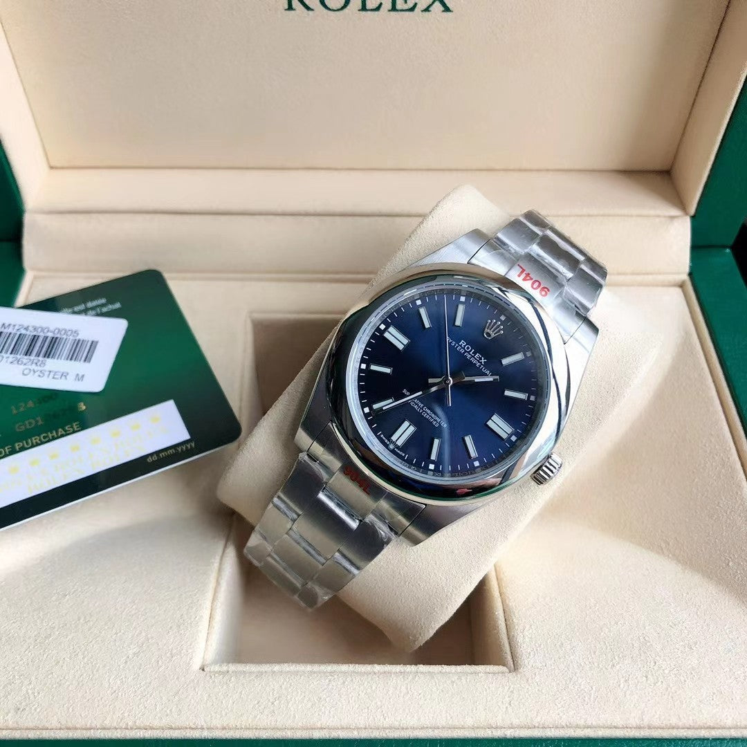 Blue Silver - Steel 904L White - Automatic-41mm/31mm