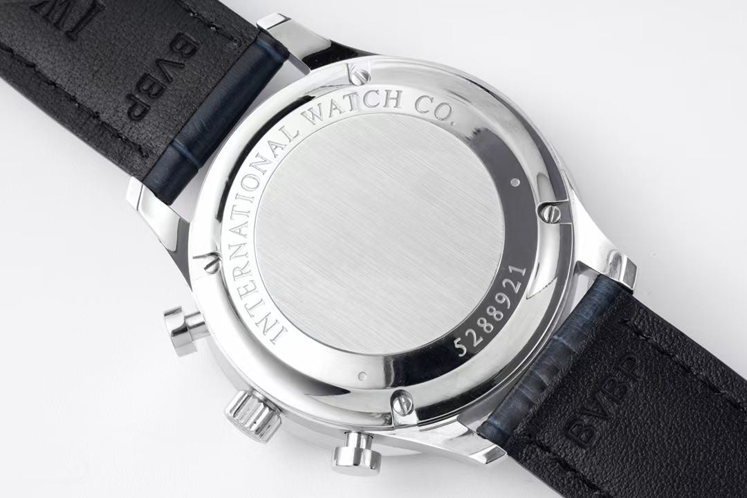 Chronograph -Blue- White Silver- Blue Leather - Automatic 69355 - 41mm