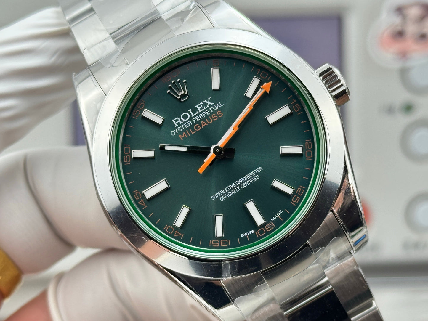 Green - Silver - White 904L Steel - Automatic-3131 - 40mm